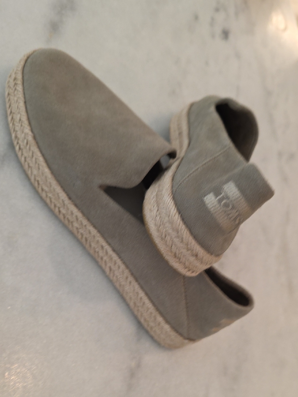 Gray Toms Espadrille Slip-On Sneakers